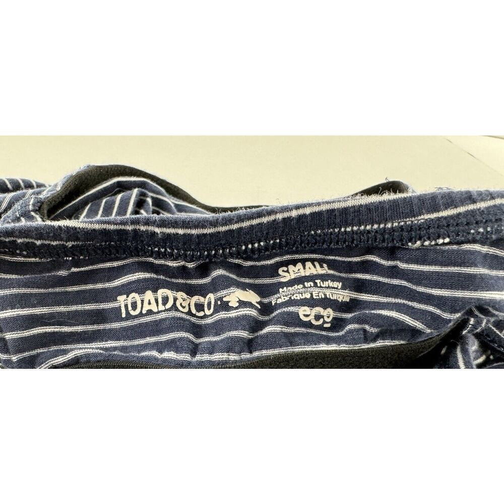 Toad & Co Dress Size Small Organic Cotton Striped V Neck Back Outdoor Casual​​ - Picture 11 of 13
